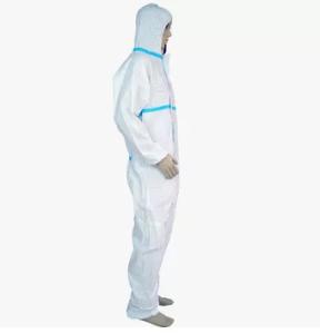 Quality Hooded Disposable Protective Suit , Waterproof Isolation Gown Work Safety wholesale