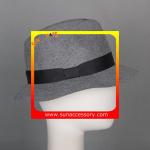 T8981177 Sun Accessory customized fashion winner 100% wool felt fedora hats,