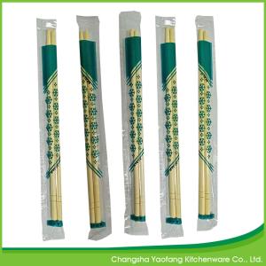 Quality Personalized Round Bamboo Chopsticks 21cm Disposable Full Opp Packing wholesale