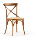 Classic Rustic Vintage Bentwood Cafe Chairs Stackable Wooden Crossback Chair