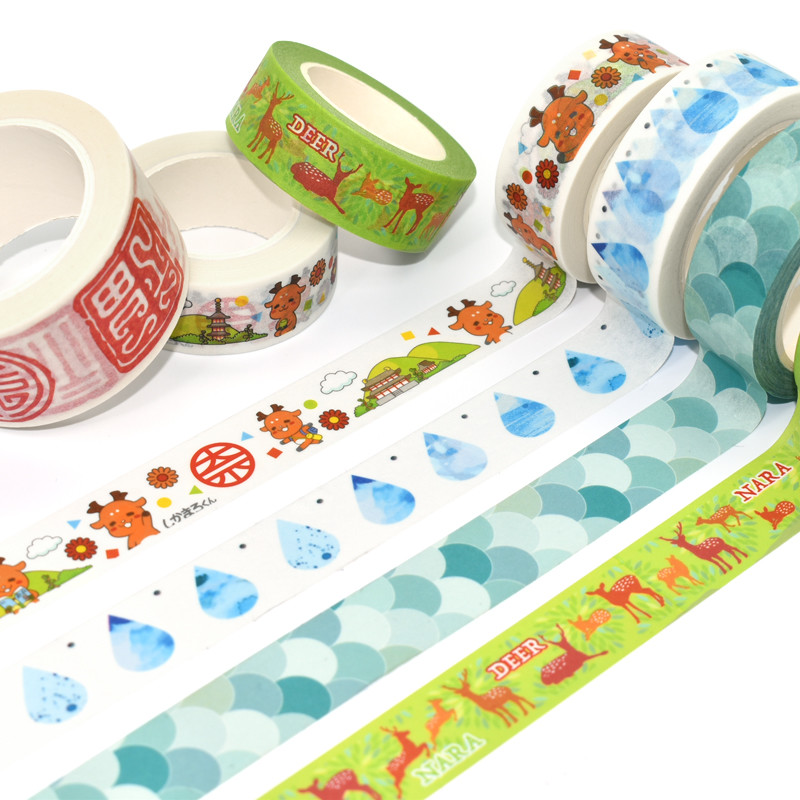CMYK Waterproof Kawaii Washi Tape For Scrapbooking Planner