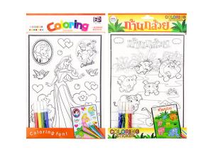 Quality 3D Embossing Activity Coloring Sticker Kids Sticker Printing For Children wholesale