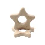 Beech 2cm Wooden Teething Toy Rabbit 4cm Personalised Wooden Teether