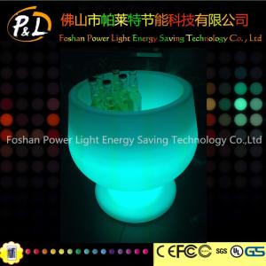 Quality RGB Color Changing LED Ice Bucket /LED Light Ice Cooler wholesale