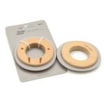 Grey Walrus Shaped Silicone Beech Wooden Teething Rings BPA Free