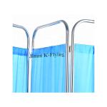 Mobile SS Hospital Ward Folding Screen Medical Casters