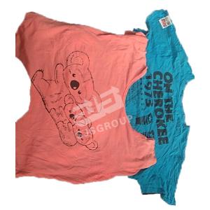 Quality Camiseta con estampado blanco, Trapos de maquina de limpieza de algodon 100 Cotton Colored Rags putzlappen 10 kg wholesale