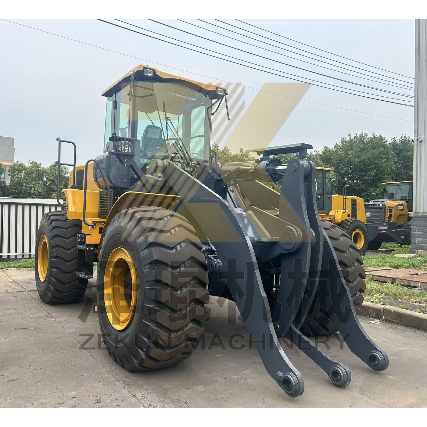 Selang Radiator Wheel Loader ZL50GN with ZF Forks 48KW Rated Load 5TON Shanghai Sale
