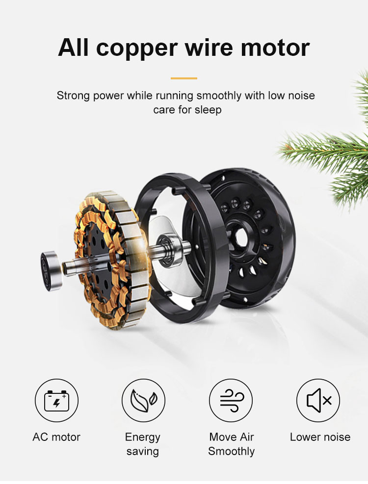 10- 220V 52 Inch LED Light ABS Blade Remote Control Ceiling Fan for Chinese Hotel