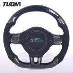 VW Volkswagen Golf6 GTI 6R Black Carbon Fiber Leather Steering Wheel OEM