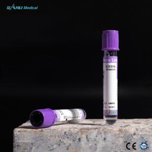 Quality Vacuum Blood Collection K2 EDTA Tubes 13x100mm wholesale