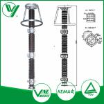 444KV Outdoor Metal Oxide High Voltage Surge Arrester Class A without Gaps