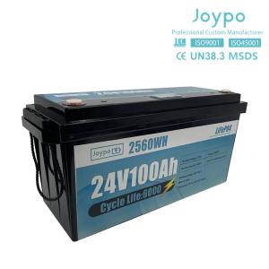 Quality Long Life Lifepo4 Lithium 24 Volt Marine Battery 100Ah For Boat wholesale