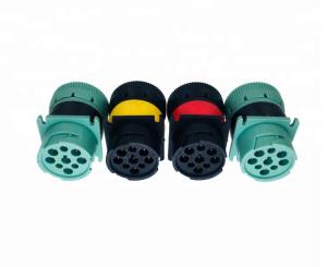 Quality Green J1939 Deutsch 9 Pin Female to Male Type 2 Square Flange Adapter wholesale