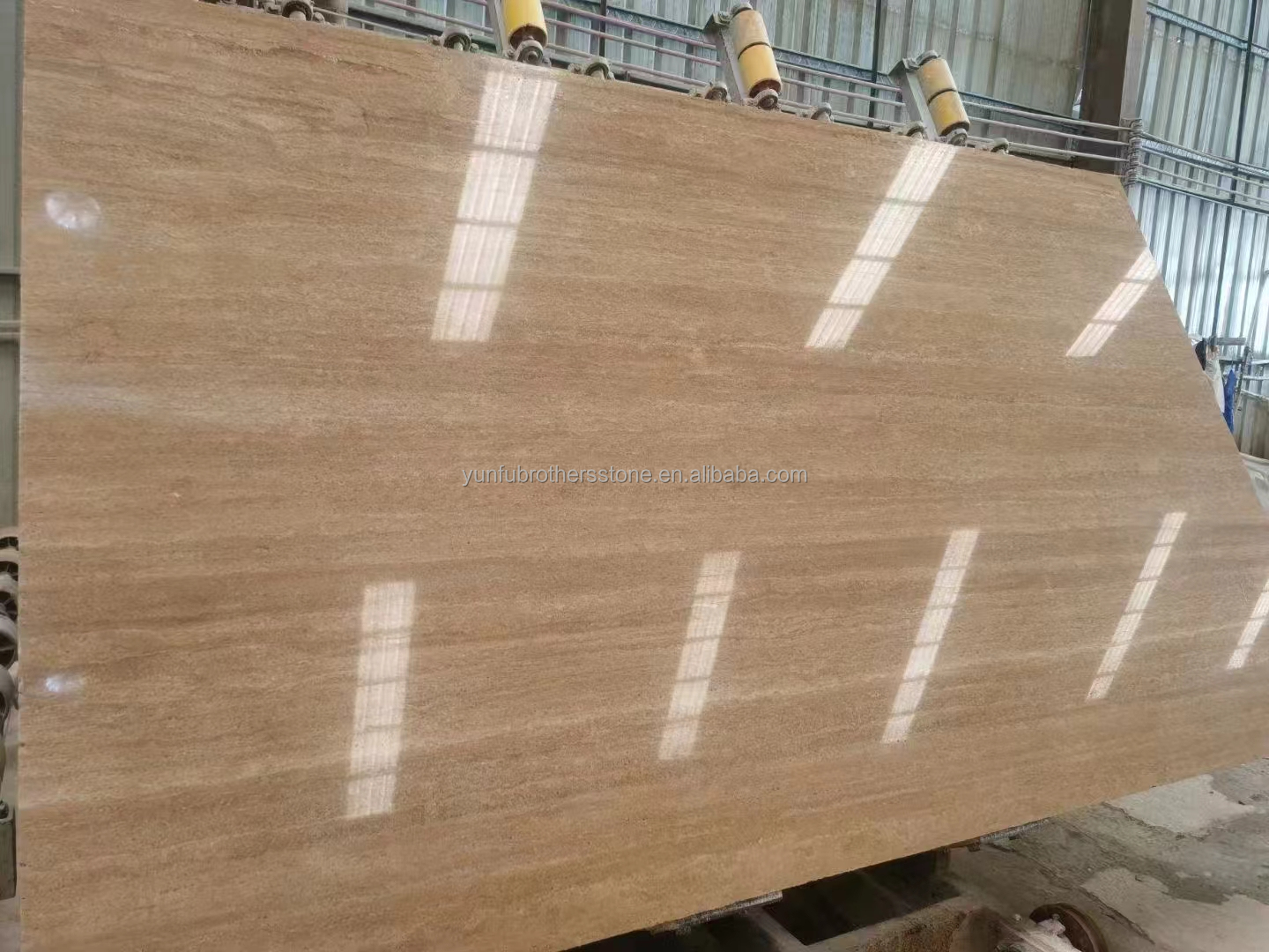 Hotel Marble Travertine Slab Polished Dining Table Modern Natural Stone Oval Furniture