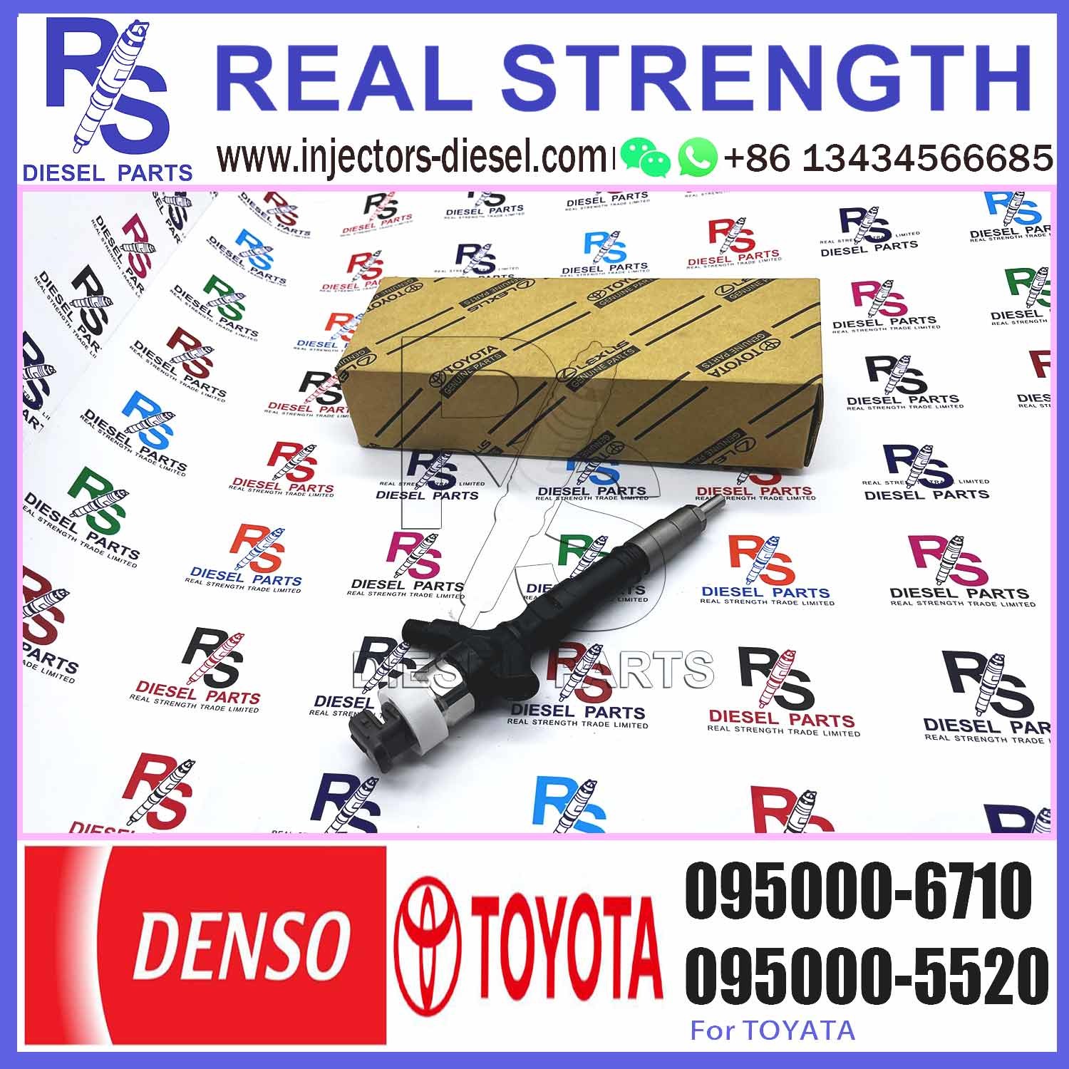 23670-39265 23670-30290 23670-39165 Genuine diesel fuel injector 095000-7810 0950007810 095000-7820 095000-7010 095000-6