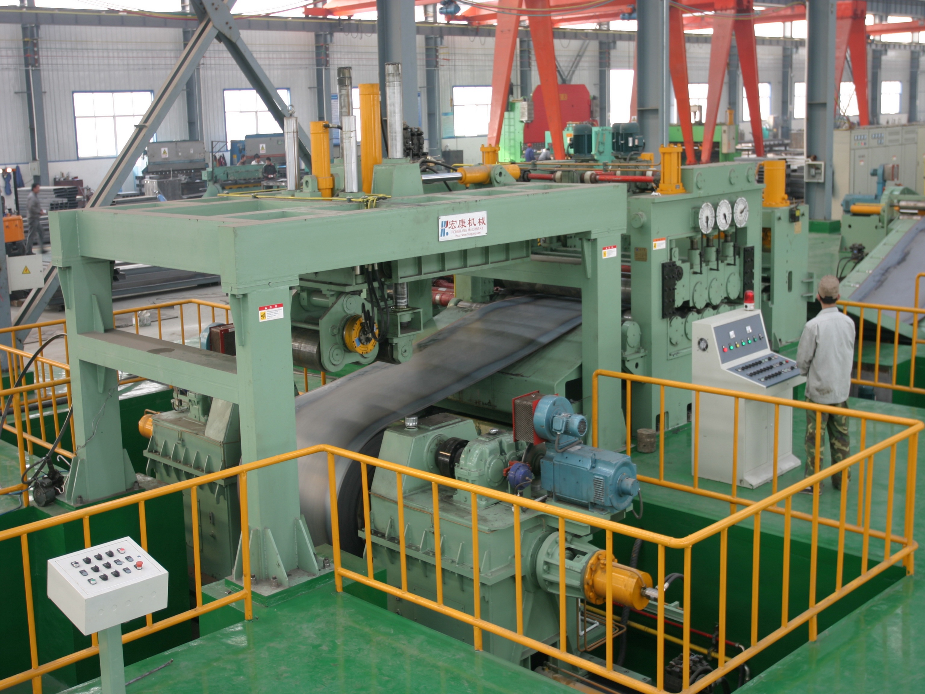 Steel Coil Uncoiling and Leveling Mobile Shear Production Line for Energy Mining