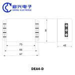 3A-20A EMI Filter Bipolar 220V Power Filter DEA4-D Single Phase AC Filter