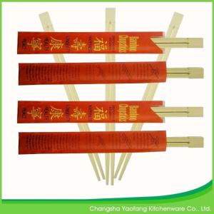 Quality Slim Japanese Disposable Bamboo Chopsticks Twins 24cm For Sushi Shop wholesale