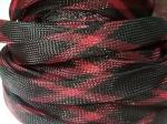 Black Monofilament PET Expandable Braided Sleeving Wear Resistant