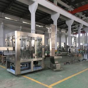 Quality Carbonated Beverage Automatic Water Filling Machine All 304/316 Stainless Steel Rinse Heads wholesale