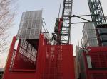 35m/min Building Site Hoist Q345B Steel Temporary Construction Elevators