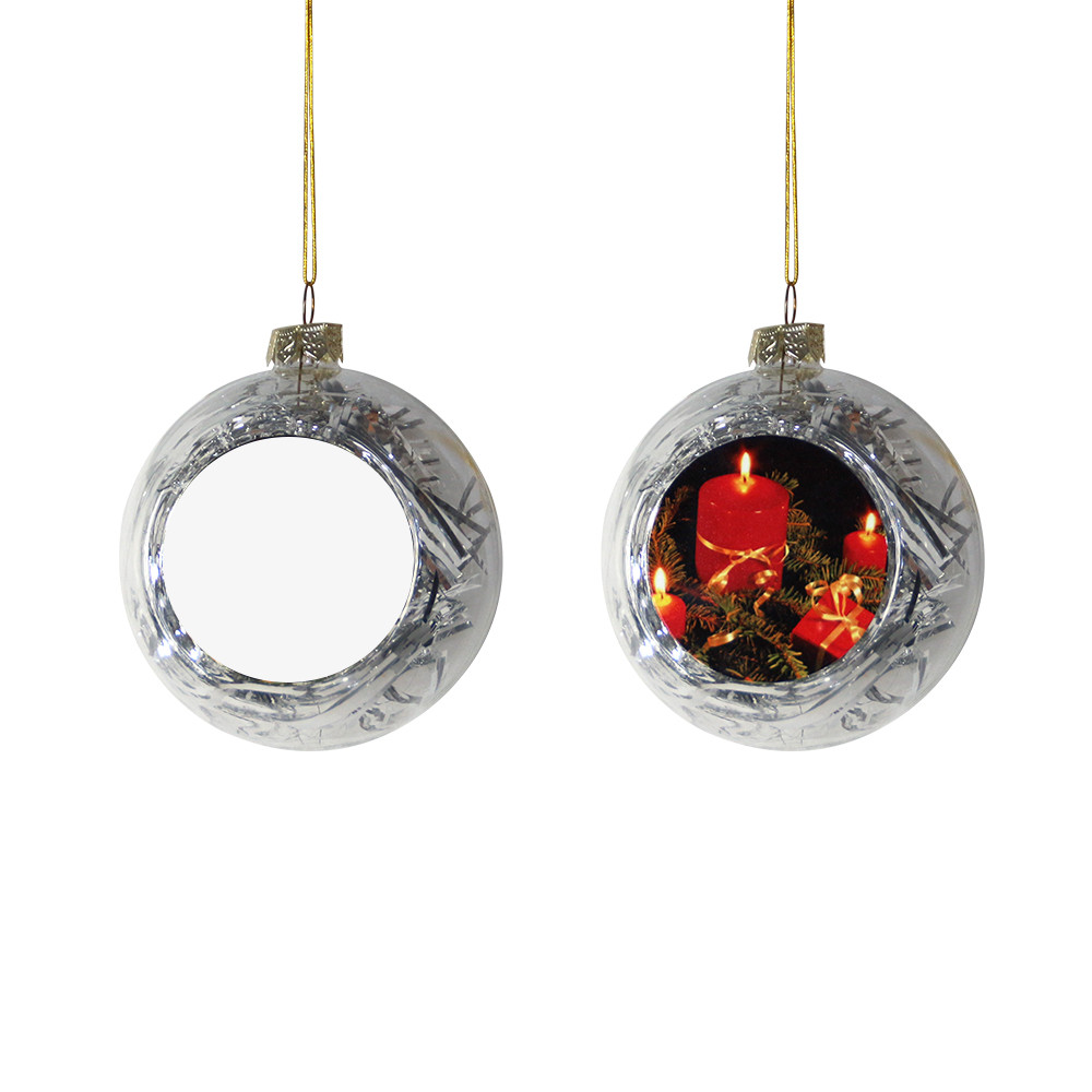 Christmas Gift Personalized Sublimation Glass Christmas Ball