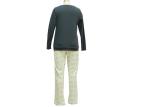 Plus Size Green Ladies Pajama Sets Three Piece Pajama Sets For Cold Wheather