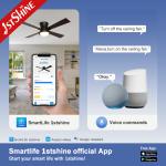 Energy Saving LED Ceiling Fan with Remote Control 3000K/4500K/6000K Color
