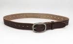 Embossed Thread Mens Slim Leather Belt , Fashionable Mens Belts 3.8cm Width