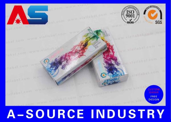 5 Vials 2mL Bottle Pharmaceutical Packaging Box , 325g Coated Paper Pill Boxe