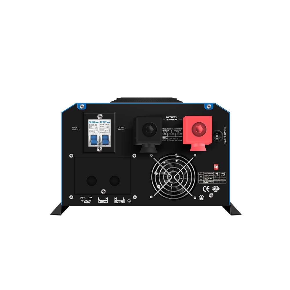 12V Pure Sine Wave Hybrid Solar Inverter , 0.8KW 1000VA Pure Sine Wave Inverter