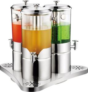 Quality Stainless steel juice dispenser for three tank wholesale
