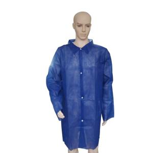 Quality Medical Soft Disposable Lab Jackets Waterproof With Long Sleeves wholesale