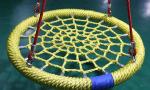 48" High Strength Outdoor Playground Polyester Bird's Nest Swing 120cm For
