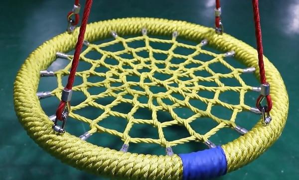 48" High Strength Outdoor Playground Polyester Bird's Nest Swing 120cm For