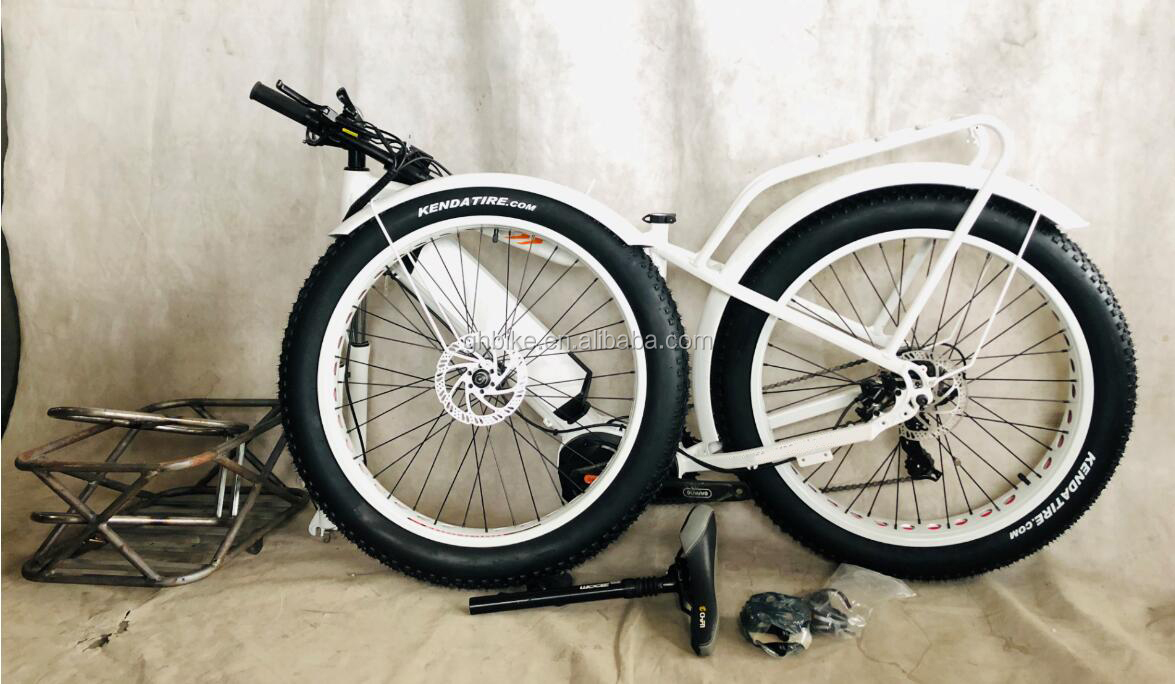 Max Speed 50km/h 8Fun 750W Front Motor 4.0 Fat Tire Cargo Electric Trike Tricycle 3 Wheels