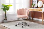 Pink Swivel Shell Chair D17.72inch