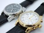 Stainless steel fashion watch with geniune leather strap from factory