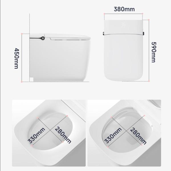 Bathroom Sanitary Ware Ceramic Modern Smart One Piece Toilet Foot Sensation
