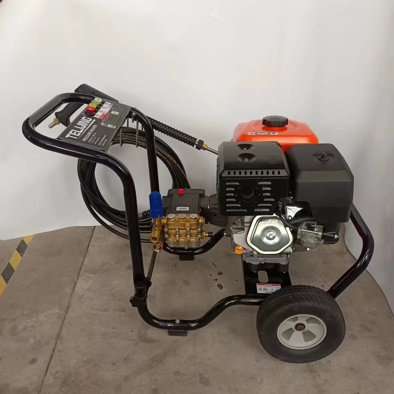 4200psi Triplex Pump High Pressure Car Washer Machine 420cc 4 Stroke Air Cooled Gasoline Car Cleaner