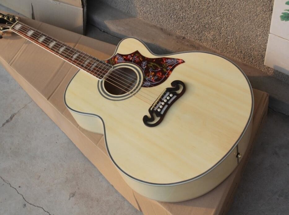 2018 New CUSTOM H-Bird acoustic guitar Cutaway G200 body H-Bird electric acoustic guitar