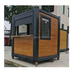 Sandwich Panel Door Container Houses 40ft Two Bedroom for Glass Door Living