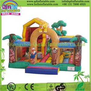 Quality Guangzhou QinDa Inflatable bouncy house catle wholesale