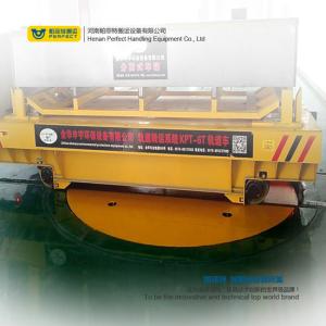 Quality transfer cart with turnplate on rail achieves 360 degree rotation Material Handling Turntable wholesale