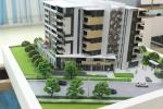 Fancy 3D Printed House Model , Acrylic Plastic Miniature House Model