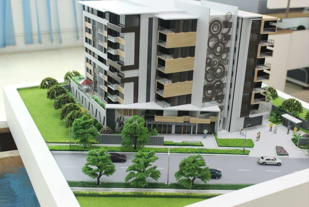 Abs / Acrylic Architecture Structure Model For Real Estate Displaying