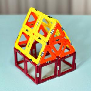 Quality Small House Magnetic Shapes For Building , Magnetic Tiles Construction Set 3 Years + wholesale