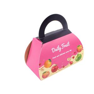 Quality Oilproof Paper Take Away Boxes , Waterproof Apple Gift Box Packaging wholesale