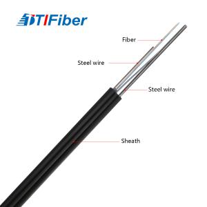 Quality Outdoor Single Mode GJYXCH G657A Fiber Optic Drop Cable 1 2 4 Core wholesale